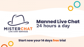 MisterChat | Personal Live Chat, manned 24 hours a day!